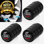 Yuiqieuy Tire Valve Stem Caps Cover For Audi A1 A3 RS3 A4 A5 A6 A7 BLACK-06. Fixed Price $17.08.