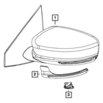 For Jeep Cherokee 2014-2022 Mopar 68188642AA Door Mirror Side Marker Light. Fixed Price $23.37.