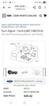 Left Side Mirror Turn Signal Ford Mustang 2015-2023(NEW). Fixed Price $35.00.