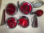 Lot Of Vintage Automobile Tail Lights, Chevy, Pontiac, Cadillac And Dome Light!!. Fixed Price $59.99.