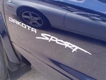 Dodge Dakota Sport (2 Decals). Fixed Price $23.98.