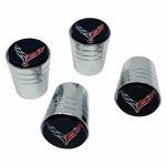 C8 Corvette Crossed Flags Logo Aluminum Valve Stem Caps. Fixed Price $29.95.