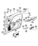Genuine Mopar Door Lamp 68603766AA. Fixed Price $5.27.