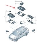 New Vw Tiguan AD1 Front Roof Reading Interior Lighting 5GM947105AQAW. Fixed Price $226.84.
