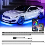 Rgb Led Lights Wireless Underbody Car Exterior Atmosphere Strips Neon Kit. Fixed Price $39.90.