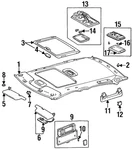 Genuine Toyota Map Lamp Assembly 81260-AC030-B0 Qty. Fixed Price $44.80.