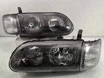 Jdm Mitsubishi Delica L400 Space Gear Facelift Black Glasses Headlight Lamp Oem. Fixed Price $279.99.