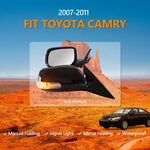 For 2007-2011 Toyota Camry Side Mirrors Folding Pair Black Led Rear View 5 Pins. Fixed Price $65.99.
