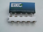 Eiko #47 Bulb, Box Of 10, Tube Amp Pilot Light Bulbs, Nickel Plate Brass Base. Fixed Price $5.95.