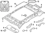 Genuine Bmw Overhead Lamp 63-31-5-A79-5A9. Fixed Price $250.43.