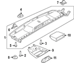 Genuine Ford Lamp Assembly Interior LK4Z-13776-AA. Fixed Price $23.32.