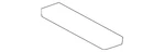 Genuine Mazda Dome Lamp Lens BHN9-51-311. Fixed Price $12.80.