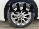 Uhad 4 Pcs Prank Tire Valve Stem Caps, Funny Glow In The Dark Dust Black. Fixed Price $9.07.