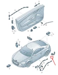 New Audi Tt Fv Right Height Light 8S0947122 Genuine. Fixed Price $33.37.