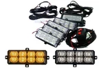 Racesport RS-281-4LED-WA (4) L.e.d Grill Strobe Light Kit White/amber *new*. Fixed Price $215.95.