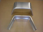 (2) Square Smooth Aluminum Flat Top Cargo Trailer Fenders 34"L 17.25"H 10"W. Fixed Price $107.09.