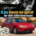 12PC Car Interior Led Super White Light Bulb Kit 1997-2003 Ford Escort. Fixed Price $13.27.