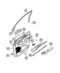 Genuine Mopar Door Lamp Left 68379082AB. Fixed Price $34.80.