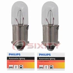 2 Pc Philips Map Light Bulbs For Mercury Bobcat Caliente Capri Colony Park Nv. Fixed Price $10.24.