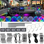Led Car Interior Strip Light Atmosphere App-control Ambient 22 1 Kit Us. Fixed Price $55.00.