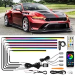 10 IN1 Led Rgb Acrylic Interior Strip Lights Ambient Ford Mustang Gt. Fixed Price $73.11.