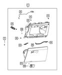 Genuine Mopar Glove Box Lamp 68651268AA. Fixed Price $18.38.