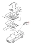 Audi A6 C7 Interior Reading Light. Fixed Price $73.45.