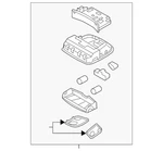 Genuine Hyundai Map Lamp Assembly 92810-3Q010-TX. Fixed Price $149.39.