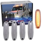 5PC Clear Lens Amber Full Led Cab Roof Light Kit For 08-14 Freightliner Cascadia. Fixed Price $48.09.