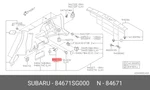 Genuine Oe Lamp Assembly Lugg Rm 84671SG000 For Subaru 84671-SG000. Fixed Price $21.62.