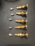 Aukiss Air/liquid Brass Tubeless Valve Stems Set Of 5 Tire With Caps. Fixed Price $12.00.