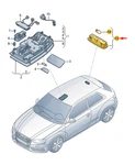New Audi A3 Rear Interior Light 8V0947111A6PS Original. Fixed Price $130.46.