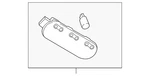 Genuine Nissan Reading Light 26430-1TV0B. Fixed Price $79.71.