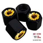 Xiageana Metal Car Wheel Tire Valve Stem Caps - 4 Pack Cool Sunflower Sunshine. Fixed Price $14.13.