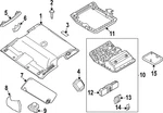 Genuine Nissan Reading Light 26460-9FW3C. Fixed Price $113.60.