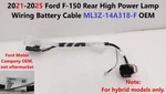 2021-2025 Ford F150 Full Hybrid Rear Lamp Wiring Battery Cable ML3Z-14A318-F Oem. Fixed Price $60.00.