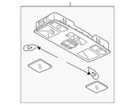 Genuine Mazda Overhead Console GJ6A-69-970A-34. Fixed Price $61.81.