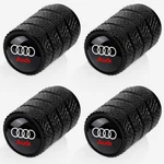 Yuiqieuy Tire Valve Stem Caps Cover For Audi A1 A3 RS3 A4 A5 A6 A7 BLACK-06. Fixed Price $15.95.