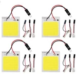 Everbright 4-PACK White Led Panel Dome Light Lamp Cob 48-SMD Interior Car.... Fixed Price $20.31.