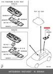 Genuine Oe Lamp Assembly Room 8431A007 For Mitsubishi 8431-A007. Fixed Price $21.14.