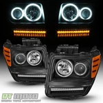 2007-2012 Dodge Nitro Ccfl Halo Drl Projector Headlights W/led Signal Lamp. Fixed Price $234.99.