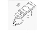 Genuine Nissan Map Lamp Assembly 26430-ZT70A. Fixed Price $655.86.