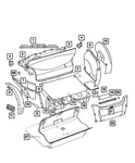 Genuine Mopar Luggage Compartment Lamp 5097658AA. Fixed Price $17.65.