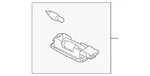 Genuine Volkswagen Visor Lamp 1K0-947-109-Y20. Fixed Price $50.96.