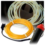 Universal Yellow Electroluminescent Wire Glow Rope + Cigarette Plug Adapter. Fixed Price $9.40.