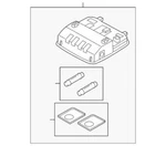 Genuine Hyundai Map Lamp Assembly 92800-3X050-TX. Fixed Price $221.39.