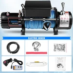Eccpp 12V 13000LBS Electric Winch Synthetic Rope Truck Offroad Trailer 4WD. Fixed Price $317.98.