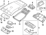 Genuine Nissan Map Light Lens 26443-5TA0A. Fixed Price $47.25.