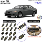 Led Interior Light Kit + License Plate Bulbs White For Acura Tsx 2004-2008. Fixed Price $23.40.