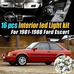 16PC Car Interior Led Super White Light Bulb Kit 1981-1988 Ford Escort. Fixed Price $19.78.